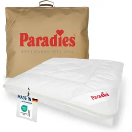 Paradies Sommerdecke 135x200 cm - Prima Light, atmungsaktive Sommerbettdecke 135x200 leicht, Steppdecke
