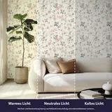 tesa rasch Vliestapete Lumina 6,00 m x 0,53 m 1 St Beige/Grün/Rosa/Weiß/Mehrfarbig 371314