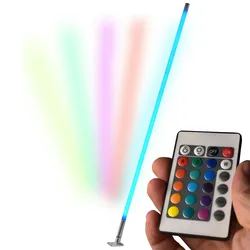 LED RGB Leuchtstab NYVIColor mit Fernbedienung - Lichtstab mit 8 Farben & 6 Farbwechsel-Programmen Länge:160 cm