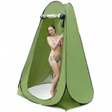 Yapasopu großes camping zelt für 2 personen,tragbar faltbar pop up zelt mit wäscheleine,aufbewahrungstasche,doppelfenster,wasserdicht sonnenschutz duschzelt für im Freien,strand,dusche,angeln 1.2x1.9m
