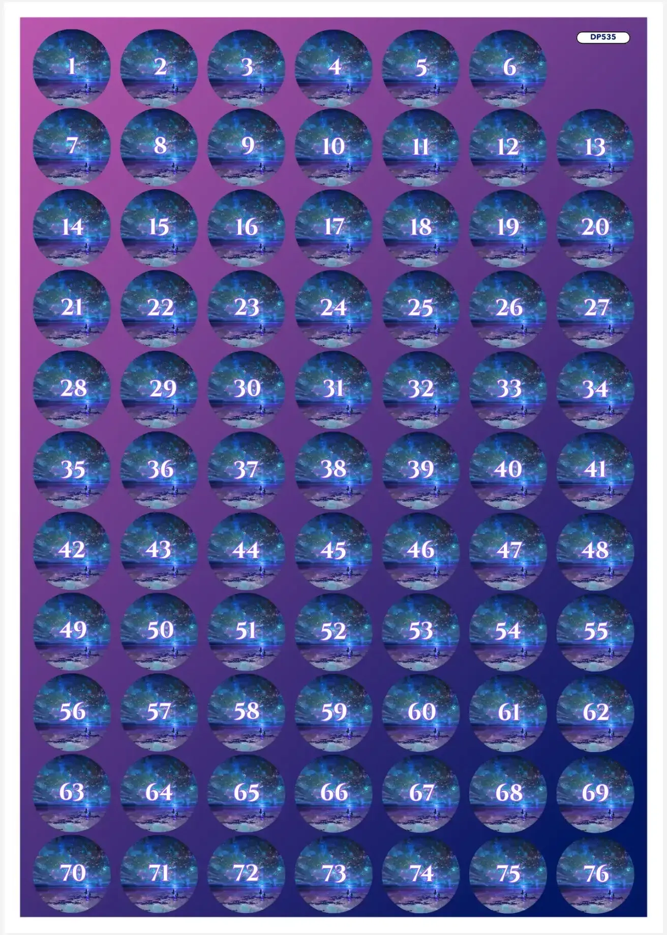 Döschenaufkleber - Ozean trifft auf Universum MINI