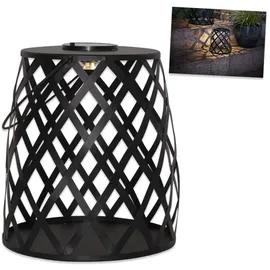 Star Trading LED Solarlaterne Calabria 26 x 28 cm schwarz