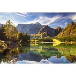 Fototapete PAPERMOON "Fluss in Landschaft", bunt, B:4,50m L:2,80m, Vlies, Tapeten