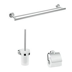 Hansgrohe Bad-Accessoire-Set Logis Universal 41727000, 3-teilig, chrom