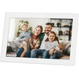 Krüger&Matz Kruger&Matz Digitaler Fotorahmen FRAMEO 1280 x 800 px 10,1" Wi-Fi MicroSD Video Timer Wetter Weiß Rahmen KM1100W