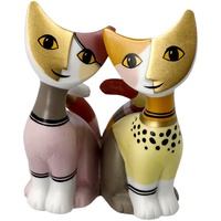 Goebel Katzenpaar Minikatze Arianna e Lio von der Künstlerin Rosina Wachtmeister aus Biskuit-Porzellan, 31-328-02-6, Bunt