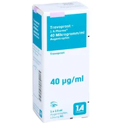 TRAVOPROST-1A Pharma 40 Mikrogramm/ml Augentropfen 2,5 ml