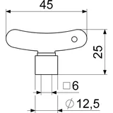 Schlösser Armaturen Schlösser Steckschlüssel 1/2'