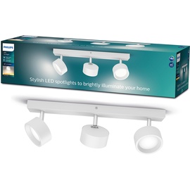 Philips Bracia LED-Deckenspot dreiflammig, weiß