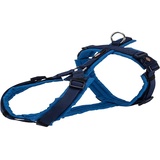 TRIXIE Trekkinggeschirr, New Premium, XL: 80-97 cm/25 mm, Indigo/Kobaltblau, Hund