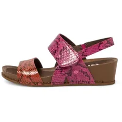 Art für Damen. 1194511YE003_0MU Ledersandalen 1945 I Imagine rot, rosa (40), 3 bis 5 cm, Klettverschluss, Lässig