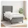 vidaXL Boxspringbett 100 x 200 cm Dunkelgrau