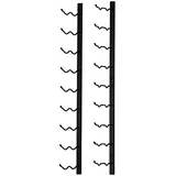 Mobili Rebecca Wandweinregal 90 x 2,54 x 22,9 cm Schwarz