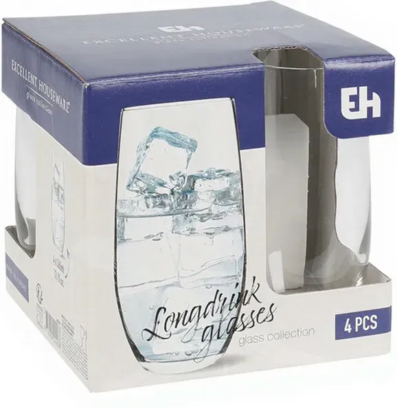 Excellent Houseware Glas-Set 360ml, 4-teilig