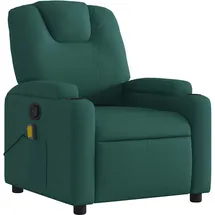 vidaXL Massagesessel Dunkelgrün Stoff 88 x 97 x 88 cm Grün mit Fernbedienung