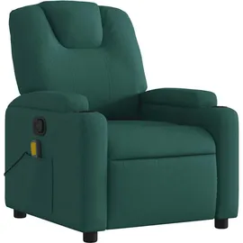 vidaXL Massagesessel Dunkelgrün Stoff 88 x 97 x 88 cm Grün mit Fernbedienung