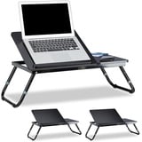 Laptoptisch bett Klapptisch für Notebook Faltbarer Lesetisch 3er Set Antirutsch