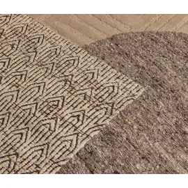 Woood Efia Wollteppich 200 x 202 cm Braun