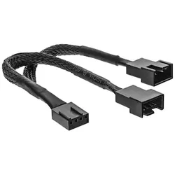 INLINE Y-Kabel für Lüfter PWM, 4pin PWM Y-Kabel Buchse