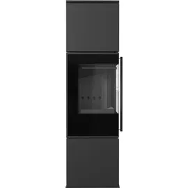 Kratki Ren M Links Stahl Schwarz/Abdeckplatte Glas