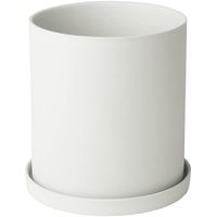 BLOMUS -Nona- Kräutertopf Size L, Sanfter Weißton, Elegantes Wohnaccessoire, Farbe White 66520