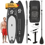 Capital Sports Aufblasbares SUP Board Set, All-Rounder SUP Board mit Aluminium Paddel, Stand Up Paddling Board für Kinder & Erwachsene, Paddle Board Aufblasbar mit Tasche & Pumpe, 305cm/10ft