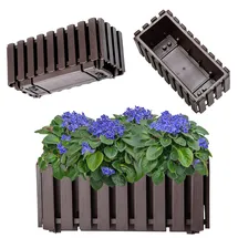 Kadax Balkonkasten 40 x 18 x 16,5 cm Braun