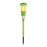 MARELIDA LED Solar Garten Fackel Flamme Feuereffekt H: 61cm Wegleuchte Solarleuchte grün