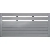 BM Massivholz Sichtschutzelement 180 x 90 cm grau Massivholz