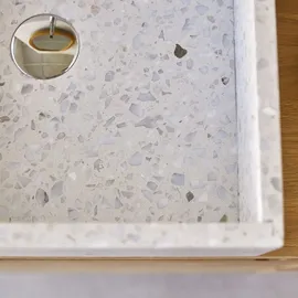 Tikamoon Waschbecken Made aus Premium-Terrazzo in Moon