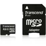 Transcend microSDHC 4GB Class 10 + SD-Adapter