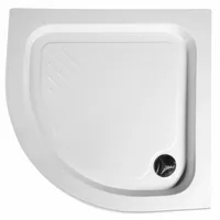 Aqualine Selbsttragende Acryl-Duschwanne, Viertelkreis 90x90x15 cm weiß Bttr90