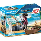 Playmobil Pirates Starter Pack Pirat mit Ruderboot