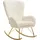 Tectake Schaukelstuhl Creme, Gold, Kunststoff, 70x100x93 cm, Wohnzimmer, Sessel, Schaukelstühle