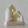 Boltze Dekofigur Haus Aus Stein Mit Led-beleuchtung, 10,5 Cm