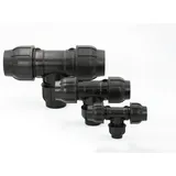 Gebo - Pe Rohr Verschraubung T-stück 40x32x40 mm Abzweig