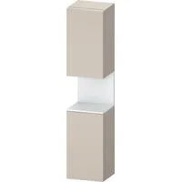 Duravit Qatego Hochschrank Taupe Matt, mit Nischenbeleuchtung