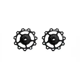Cema Schaltrollen Shimano 9/10/11-fach, SRAM 10/11-fach Edelstahl - Schwarz