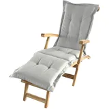 Spetebo Liegenauflage in Natur - ca. 190 x 58 x 5 cm - Auflage für Deckchair, Liegestuhl usw.