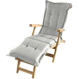 Spetebo Liegenauflage in Natur - ca. 190 x 58 x 5 cm - Auflage für Deckchair, Liegestuhl usw.