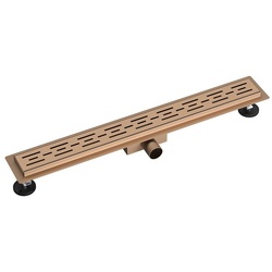 Aloni Duschrinne BC090CM, einzel, 1-St., Aloni Duschrinne Standard Kupfer 90cm braun