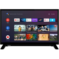 Toshiba 24WA2063DAZ 24 Zoll Fernseher/Android Smart TV (HD Ready, HDR, Google Play Store, Google Assistant, Triple-Tuner, Bluetooth) [2023]