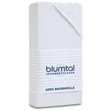 Blumtal Spannbettlaken Jersey 100 x 200 cm weiß