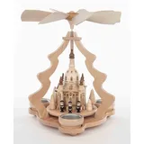 Tischpyramide Kurrende schwarz mit Frauenkirche HxLxB 26x26x27cm NEU Pyramide