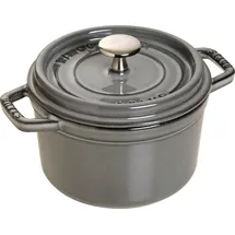 Staub Cocotte 16 cm rund graphitgrau