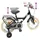 vidaXL Kinderfahrrad 12 Zoll schwarz
