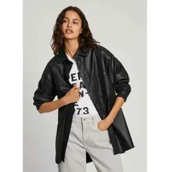 Pepe Jeans für Damen. PL304963XM5 Overshirt Overshirt schwarz (S), Lässig, Modal, Langarm