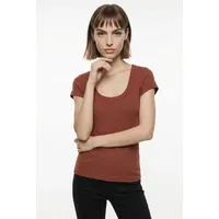 Vero Moda VMCHLOE CS SHORT U-NECK NOOS Braun M