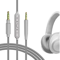 Geekria Audio Kabel mit Mikrofon Kompatibel mit JBL 650BTNC E45BT E40BT E55BT E65BTNC 400BT Kopfhörer, 2.5mm Ersatz-Stereokabel für Kopfhörer mit Inline-Mikrofon und Lautstärkeregler (4 ft / 1.2 m)