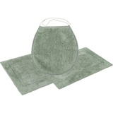 OTTO products Badematte »Leni«, Höhe 14 mm, rutschhemmend beschichtet, fußbodenheizungsgeeignet-schnell trocknend-strapazierfähig, grün